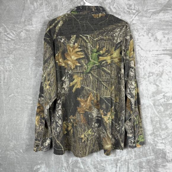 Cabelas Button Shirt L/S‎ Mens XL Camouflage - Picture 9 of 15